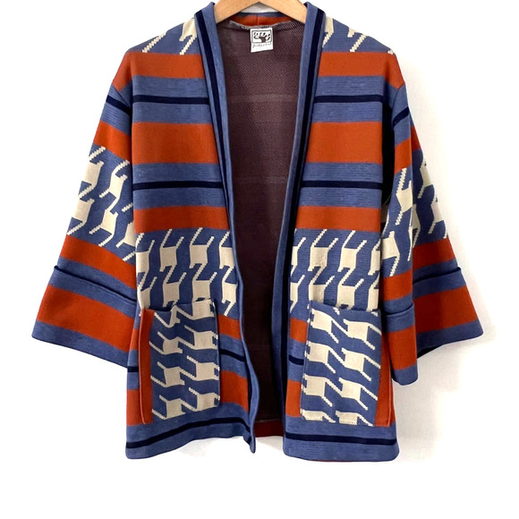 joshua tree Sweaters - Joshua Tree Caifornia Ikat Inspired Open Front Cardigan Sweater Size Small EUC